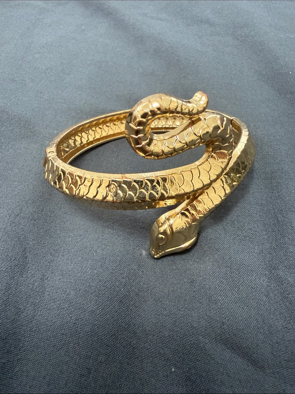Gold Snake Coil Reptile Habitat Ornament - Decorative Accent